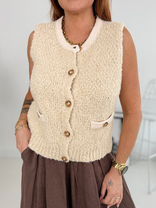 Alpaca gebreid vest 2602139