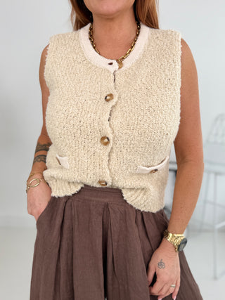 Alpaca gebreid vest 2602139
