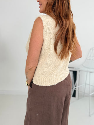 Alpaca gebreid vest 2602139