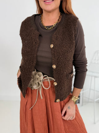 Alpaca gebreid vest 2602139