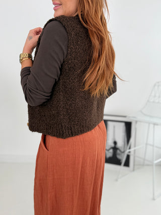 Alpaca gebreid vest 2602139