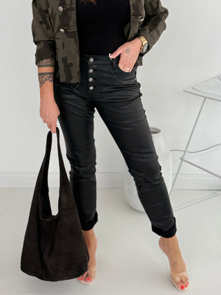Leder Stretchhose 2608121-25