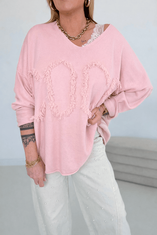 Feinstrickpullover in Rosa