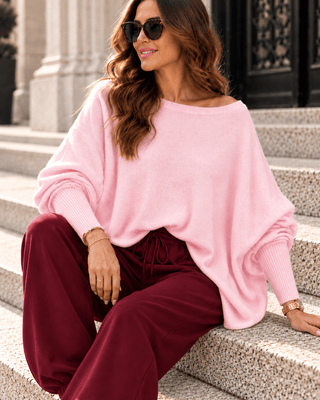 Feinstrickpullover in Rosa für Damen in Einheitsgröße 36-42 - Levelone GmbH & Co. KG