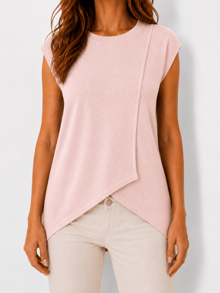 Feinstrick T-Shirt in Rosa