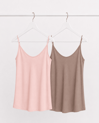 Top in Rosa & Taupe mit Spaghettiträger  Levelone GmbH & Co. KG