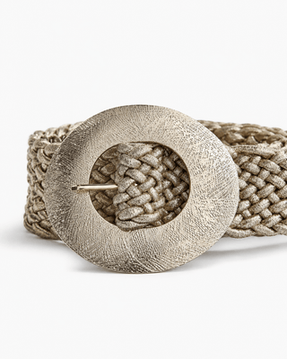 Stretchgürtel in Gold mit Schimmer Optik