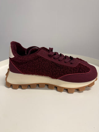 Teddy Sneaker-bordeaux-rot-damen-levelone