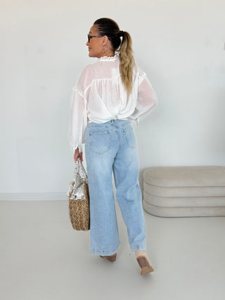 Blouse met ruches 2601171