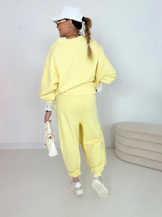 Baggyhose in Gelb