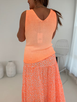 Feinstrick Top Orange | Damen Onesize 36-42 | Levelone