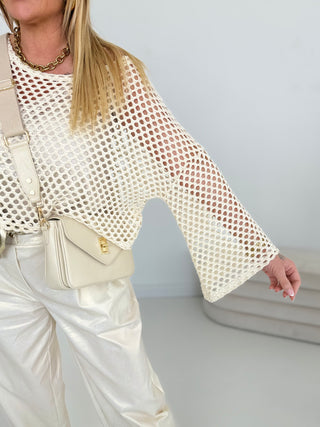 Häkelpulli Creme 2602176