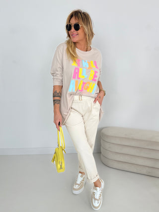 Stretchhose in Beige