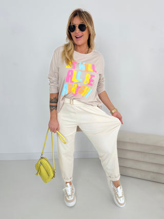 Stretchhose in Beige