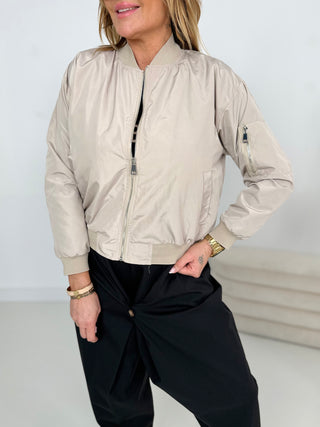 Bomberjacke Beige