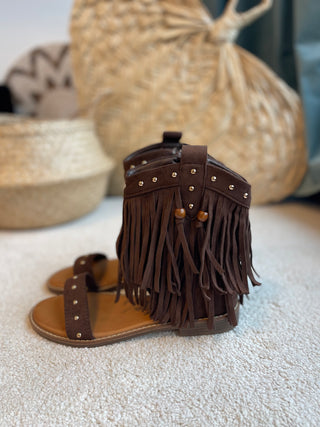 Boho Sandalen in Braun