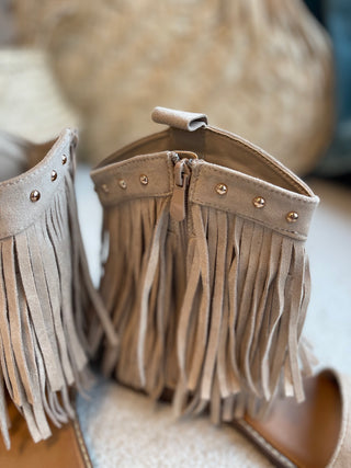 Boho Sandalen in Beige