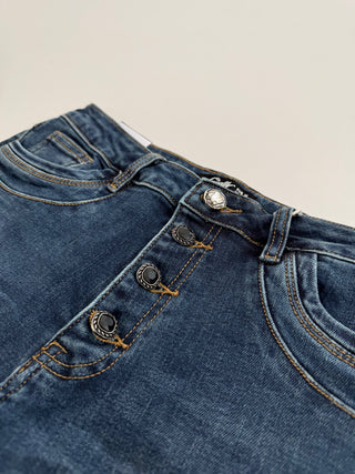 Jeans Stretchhose in Dunkelblau für Damen in Größen S, M, L, & XL - Levelone GmbH & Co. KG