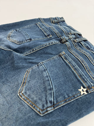 Jeans Stretchhose in Dunkelblau für Damen in Größen S, M, L, & XL - Levelone GmbH & Co. KG