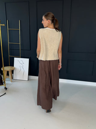 Alpaca gebreid vest 2602139