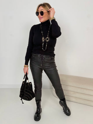 Stretchleren broek 2511084