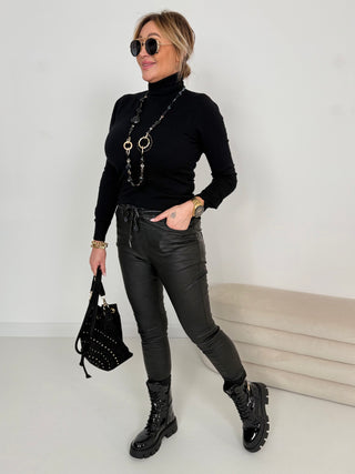 Stretchleren broek 2511084