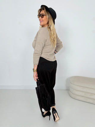 Alpaka Feinstrickpullover-taupe-damen-onesize-levelone