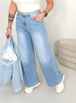 Culotte Jeans in Blau