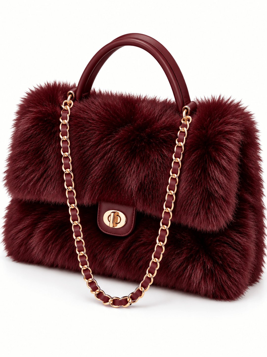 Shopper Felltasche in Bordeaux - Levelone GmbH & Co. KG